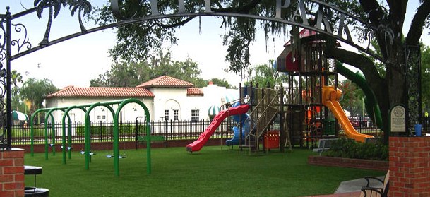 artificial grass - playground safety surface
