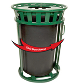 trash can logo ad advertising message center